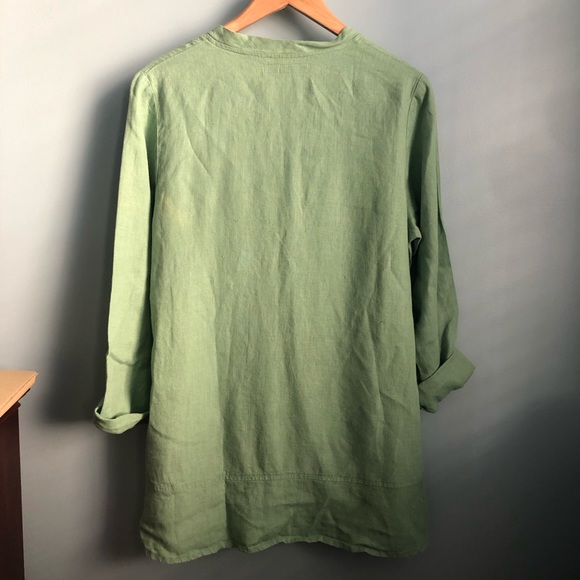 Flax Sage Green Linen Tunic 💚 - Picture 3 of 6